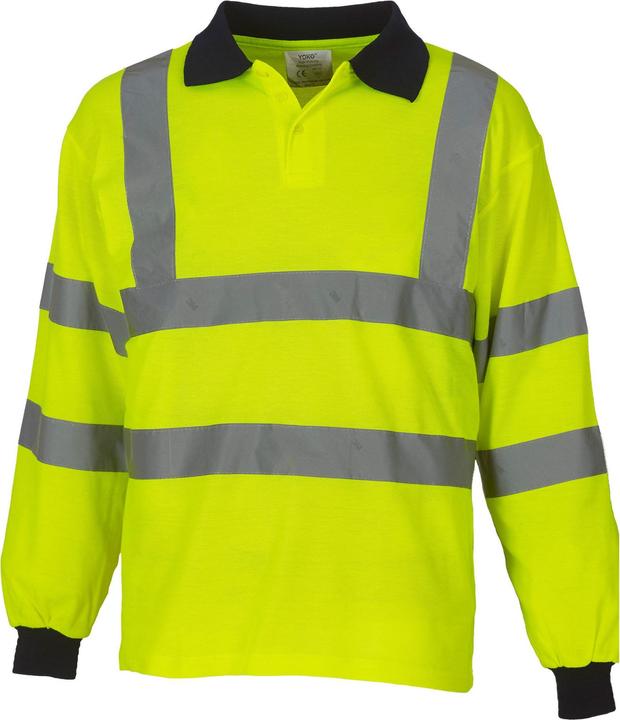Yoko Poloshirt hohe Sichtbarkeit Langärmlig