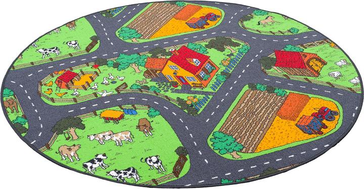 Produktbild Snapstyle Kinder Spiel Teppich Bauernhof (200 x 200 cm)
