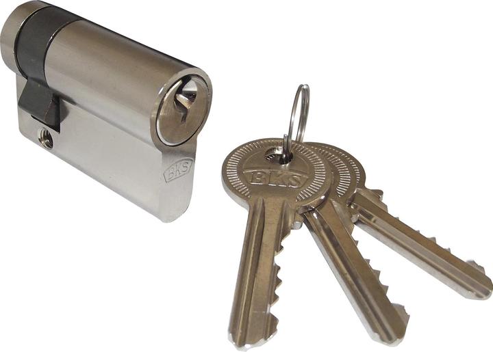 Actual product image BKS Profile half cylinder 8900 35/10 mm Number of keys: 3 different keyings (Profile cylinder)