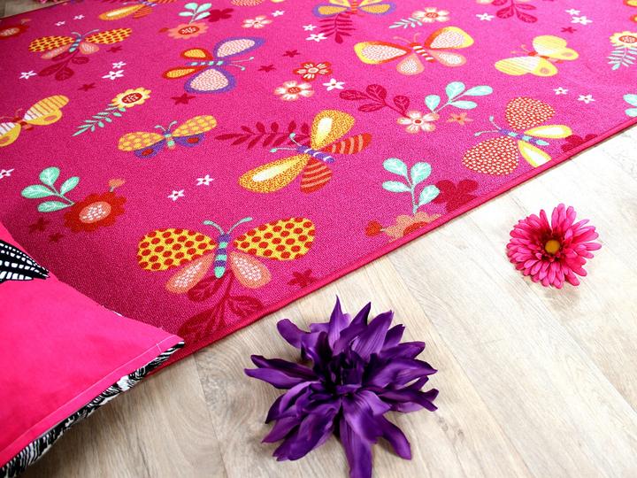 Actual product image Snapstyle Kids game carpet butterfly (200 x 250 cm)