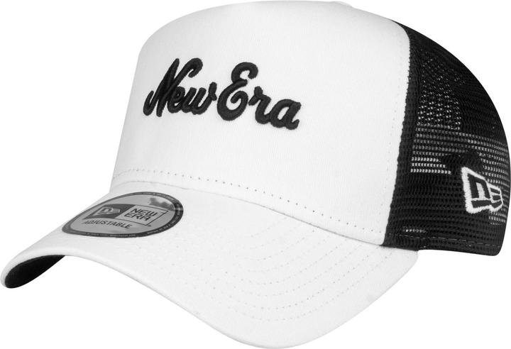 Image du produit New Era Casquette Trucker réglable - Marque Retro Script Blanc