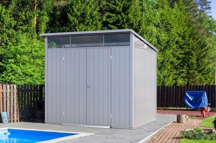 Produktbild Tepro Gerätehaus Palladium 8x6, silber