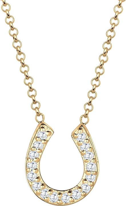 Immagine prodotto Elli Collana Ferro di cavallo Luck Zirconia Argento 925 (Argento 925, Zirconia, 45 cm)