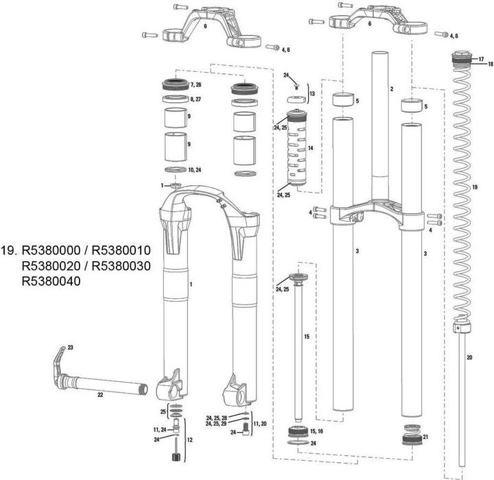 Produktbild RockShox 10 Boxxer Coil Feder medium, rot (Standard) 72-81Kg