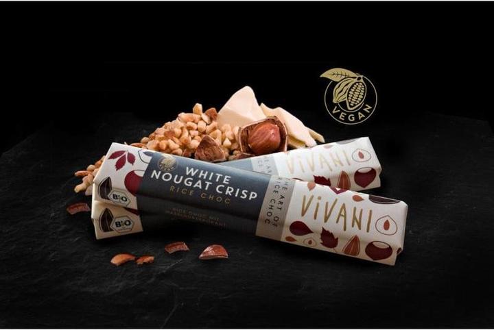 Produktbild Vivani White Nougat Crisp Rice Choc Riegel Bio (35 g)