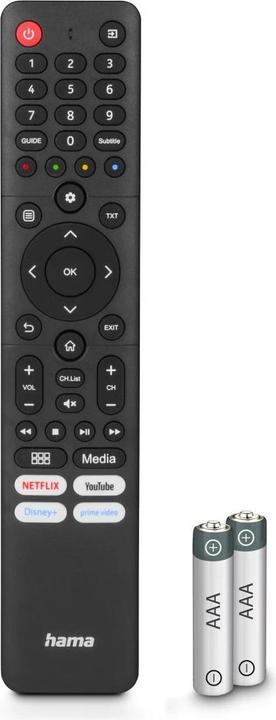 Produktbild Hama Universal-Fernbedienung für Hisense TVs, IR, lernfähig, mit 4 App-Tasten (Universal Fernbedienung, Infrarot)