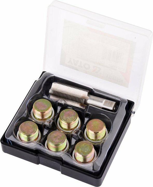 Actual product image Toya Yato professional repair kit for oil drain thread, M13 M15 M17 M20 M22, 1.5 mm solid tap a