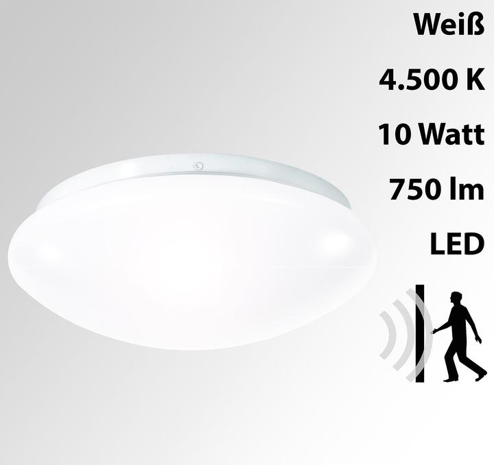 Produktbild Luminea 2er-Set High-Power-LED-Lampen mit Radar-Bewegungsmelder (15 m)