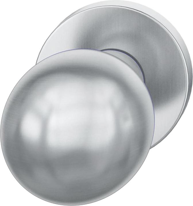 Actual product image FSB Door knob 23 0802 ASL fixed on rosette, satin stainless steel (Door knob)