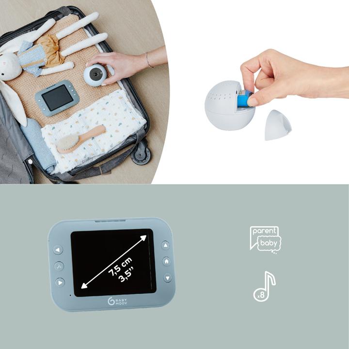 Image du produit Babymoov Yoo Roll Moniteur Vidéo Pour Bébé (Vidéo et audio, 300 m)