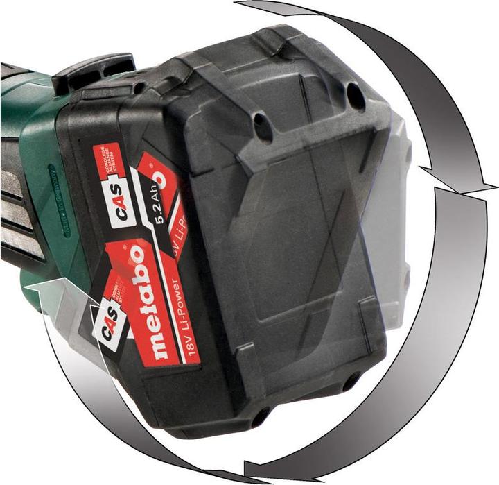 Produktbild Metabo Akku-Winkelschleifer W 18 LTX 115 Quick () Karton (115 mm)