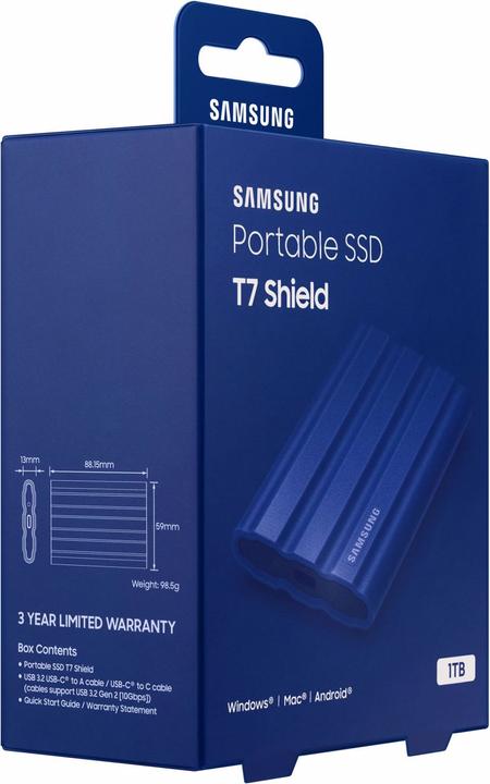 Actual product image Samsung T7 Shield (1000 GB)
