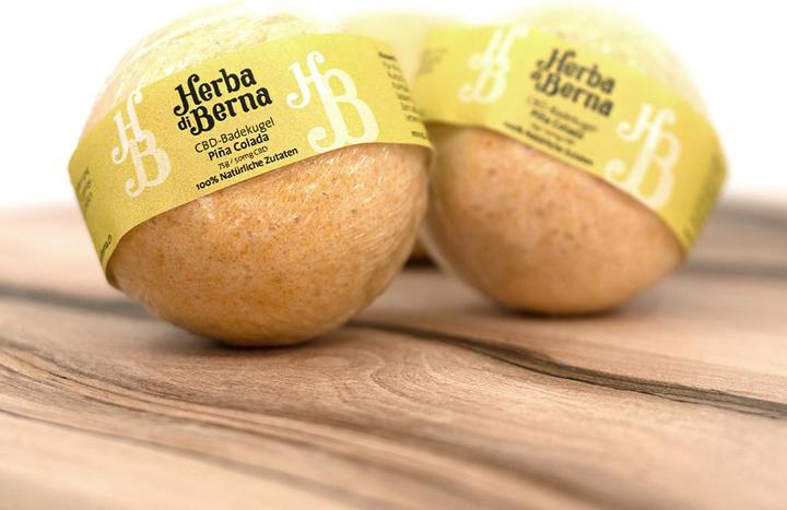 Actual product image Herba di Berna Bath ball Pina Colada (Bath bombs)