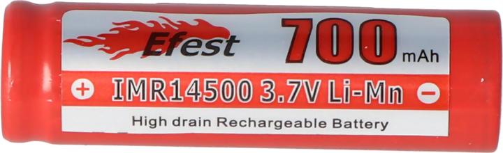 Actual product image Efest Akku IMR 14500 V1 - ungesicherter (1 pcs., 14500, 700 mAh)