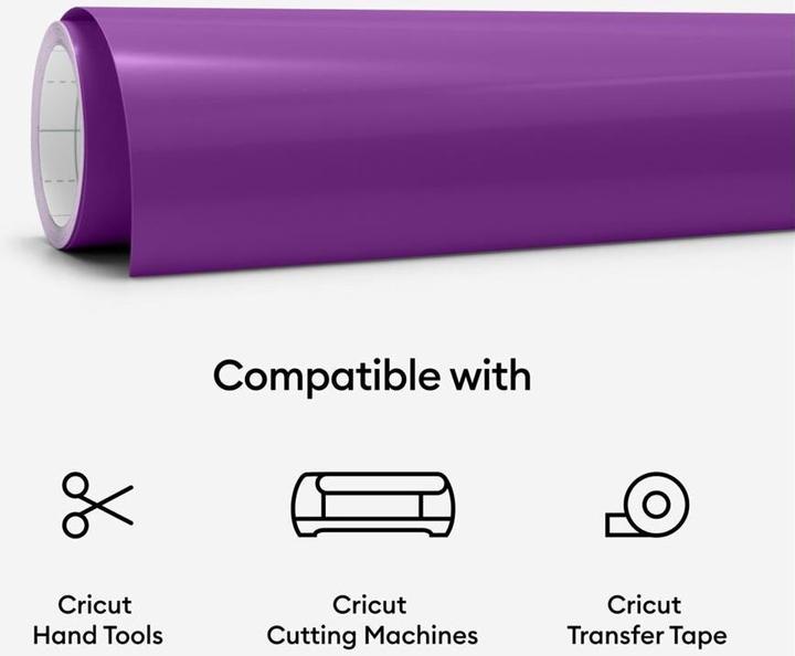 Produktbild Cricut Vinylfolie Wärmeaktiviert 30 x 60 cm, Violett/Türkis (1 x)