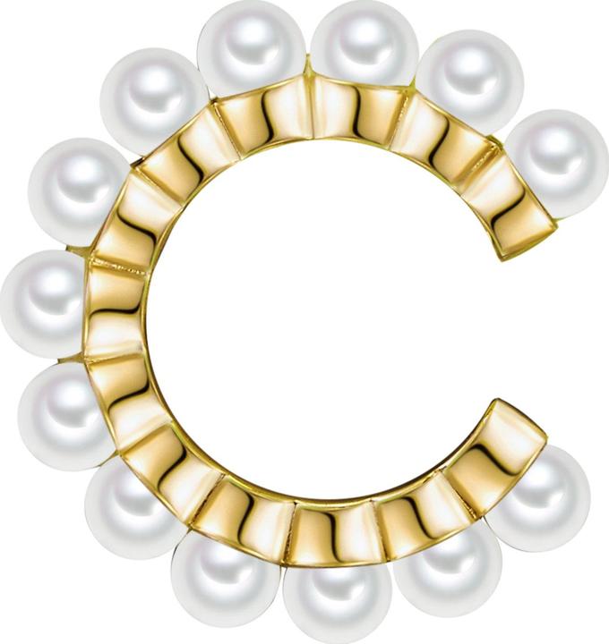 Produktbild Glanzstücke München Damen Sterling Silber Muschelkernperle gelbgold - 12438 (Sterling Silber)