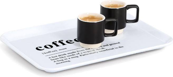 Actual product image Zeller Present Tablett Melamin Coffee 30.5x22 cm