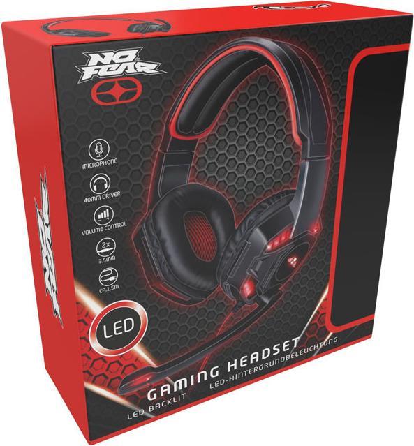 Image du produit No Fear Casque de jeu avec câble de 1.5m (Sans fil)