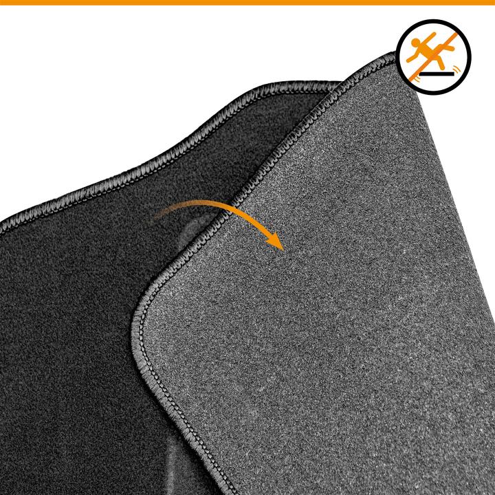 Produktbild CarComfort AutoTeppich Smart, Universal Fumatten-Set 4-teilig anthrazit (2 Vordermatten + 2 Rückmatten)