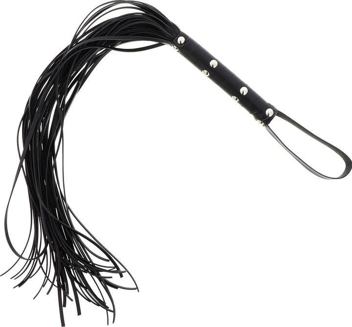 Actual product image Hidden Desire Long Studded Flogger Whip