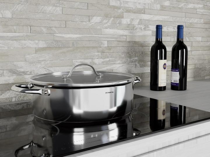 Actual product image Pensofal 1610 Pan With Glass Lid - New Era 28cm (28 cm, Pan set + pot set, Stainless steel)