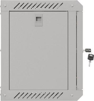 Actual product image Lanberg Szafa Instalacyjna Rack Wisząca 10 6u 300x300 Szara Drzwi Przeszklone (Flat Pack) (5.71 RU, 10 inch rack)