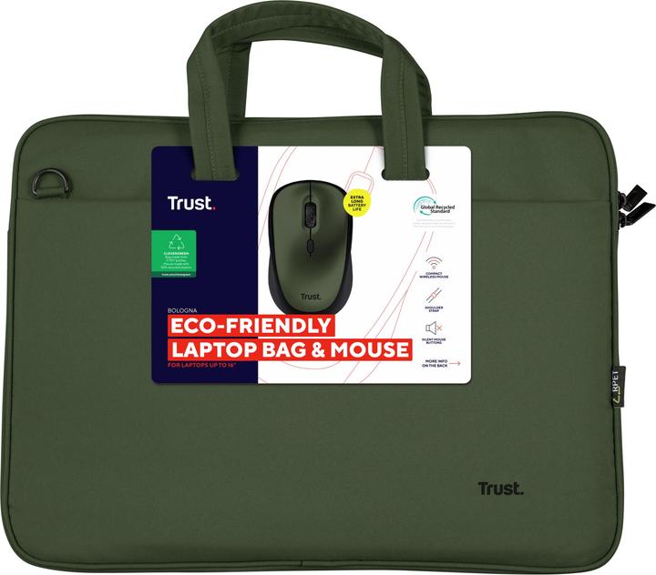 Productafbeelding Trust Bologna Tas En Muizenset Groen (16", Universeel)