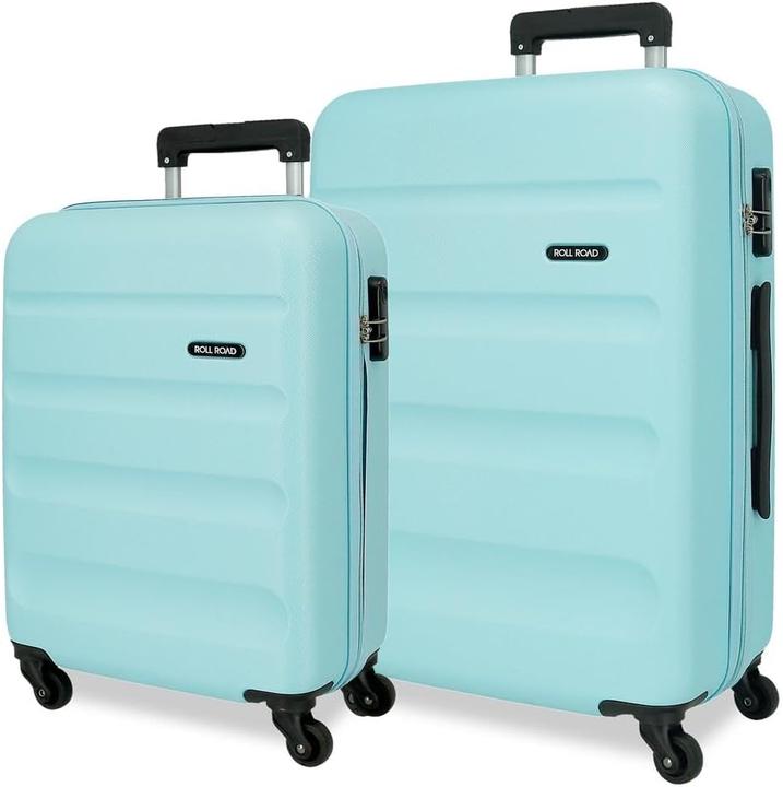 Roll Road 2-teiliges Hartschalenkoffer Set Flex (56 l, Handgepäck (bis 50l), M (50 - 90l))
