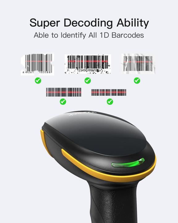 Produktbild Inateck Barcodescanner 21 black (BCST-21 Black) (1D-Barcodes)