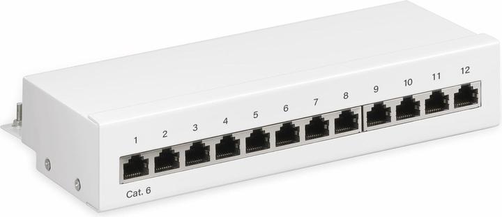 Produktbild Goobay CAT 6 Mini/Desktop Patch Panel, 12 Port, Weiss
