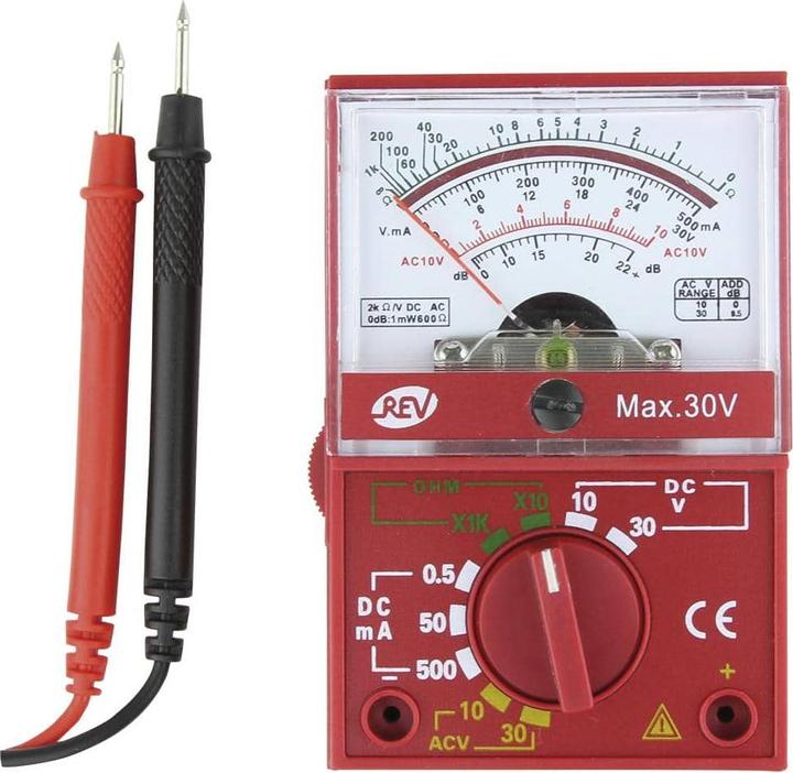 Produktbild REV Analoger Multitester mit Spiegelskala (CAT III)