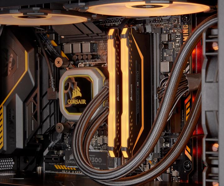 Produktbild Corsair Vengeance CMW16GX4M2E3200C16-TUF Speichermodul 16 GB 2 x 8 GB DDR4 3200 MHz (2 x 8GB, 3200 MHz, DDR4-RAM, DIMM)