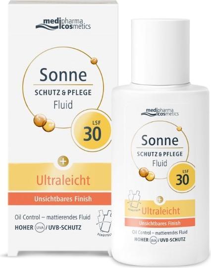 Actual product image Dr. Theiss SUN SHU+PFL FLUID LSF30 (Suntan cream, SPF 30, 50 ml)