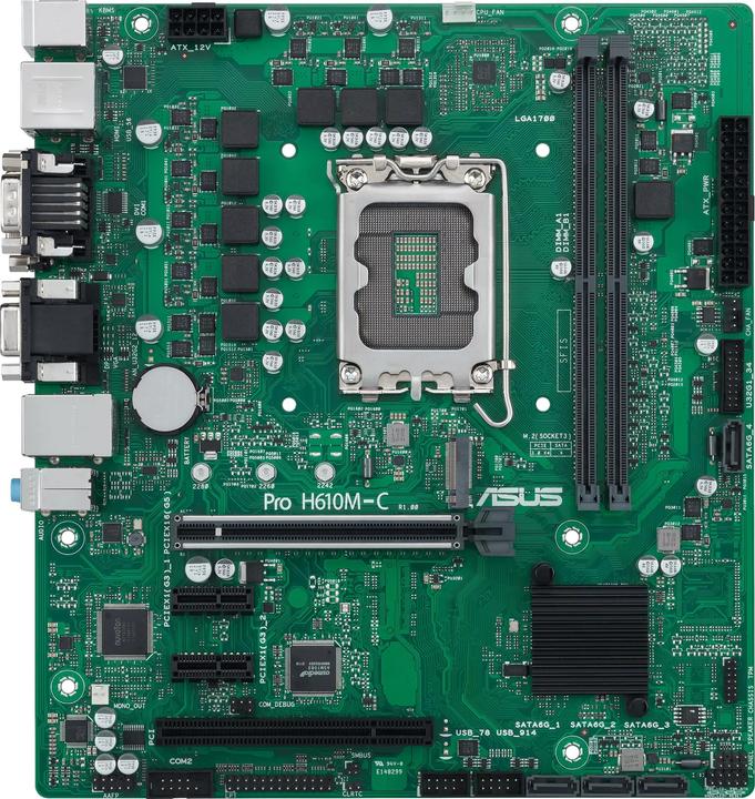 Produktbild ASUS Pro H610M-C-CSM (LGA 1700, Intel H610, mATX)