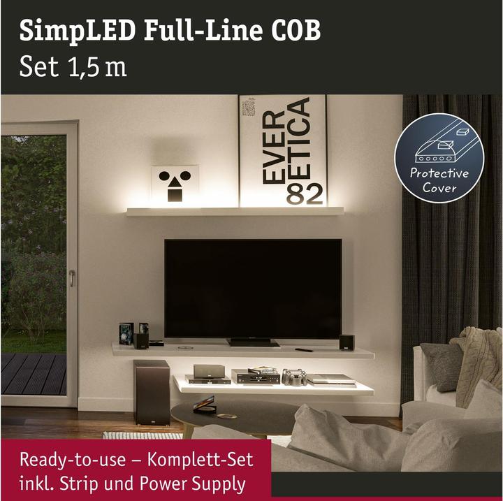 Produktbild Paulmann SimpLED COB Stripe Set (Warmweiss, 150 cm, Indoor)