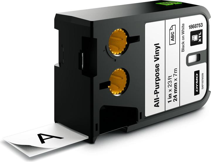 Actual product image Dymo XTL Font tape, Vinyl (2.40 cm, Black)