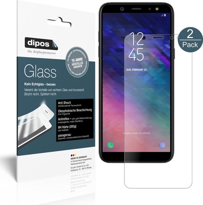 Actual product image Dipos Screen Protector Anti-Shock (2 Piece, Samsung Galaxy A6)