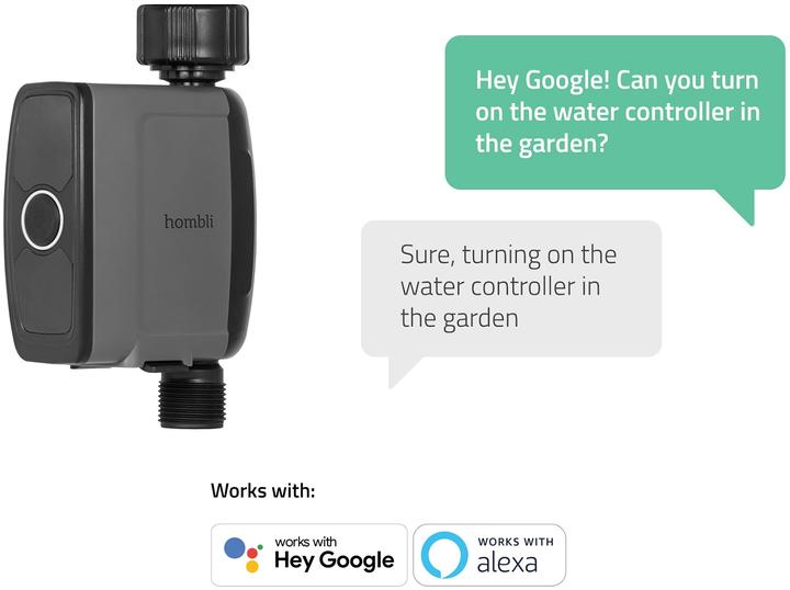 Immagine prodotto Hombli Regolatore d'acqua intelligente per esterni (Computer per l'irrigazione)