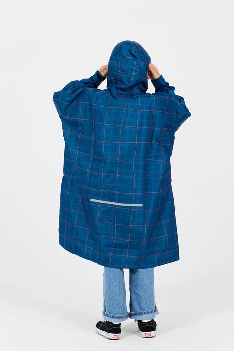 Actual product image After Essentials Rain Poncho - Baltic Net (One size)