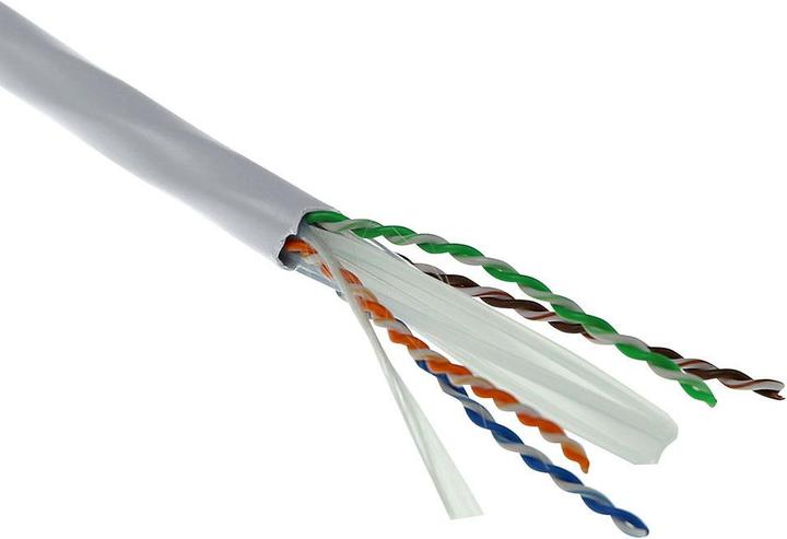 Produktbild PVC fest mit Paar Splitter (PVC, U/UTP, CAT6a, 500 m)