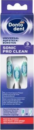 dm Dontodent Brosses à dents universelles Sonic Pro Clean (3 x)