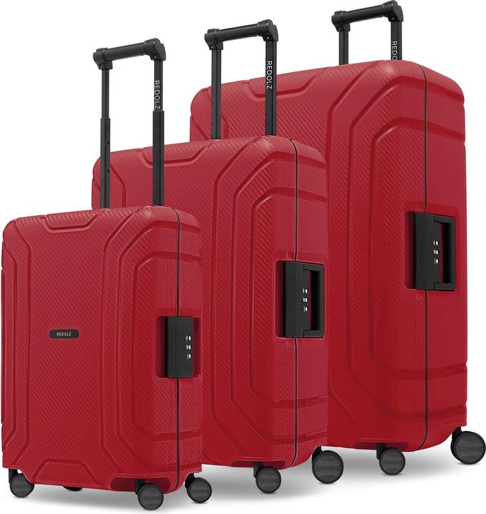 Image du produit Redolz Essentials 15 Set de valises à 4 roulettes 3 pièces avec fermeture à trois points (210 l, XL (à partir de 115l))