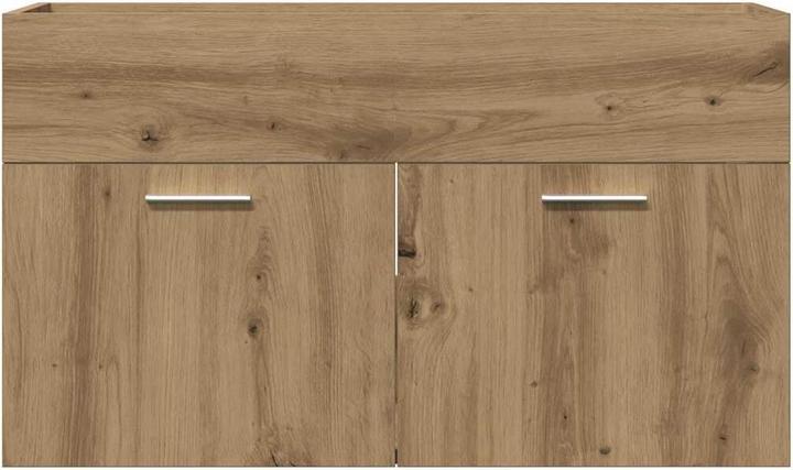 Produktbild VidaXL Waschbeckenunterschrank Unterschrank Badschrank Wandmontage Artisan-Eiche
