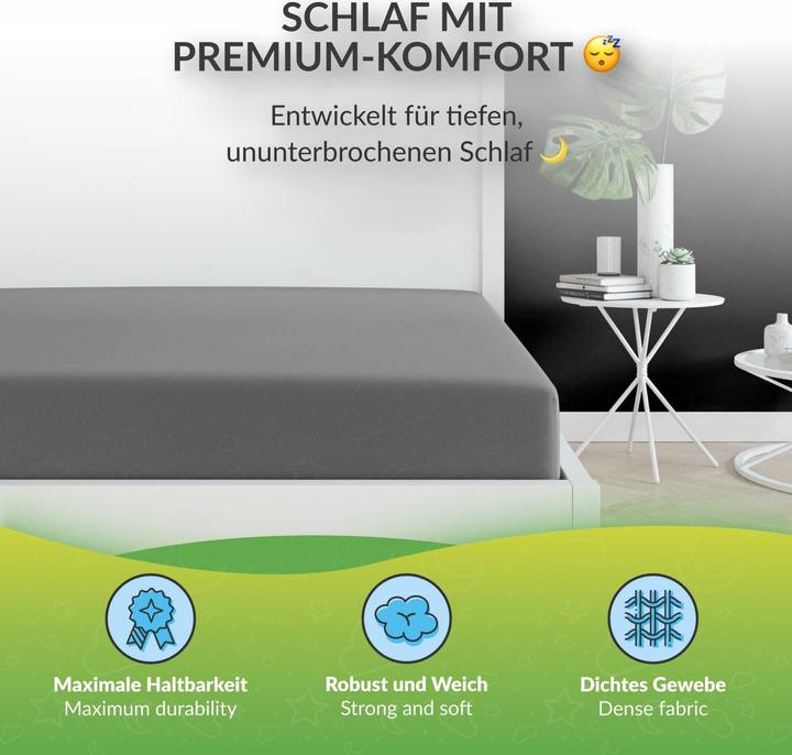 Actual product image Etérea Microfibre Jersey Fitted Sheet (140 x 200 cm, 160 x 200)