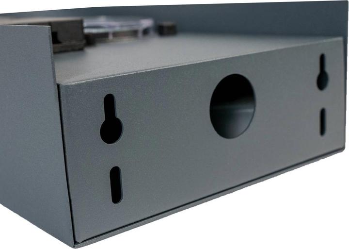 Actual product image Grafner Stainless Steel Socket Pillar with Timer 2 Outdoor Sockets Anthracite Garden Socket
