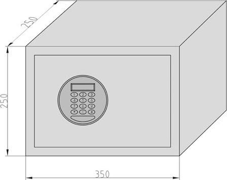 Produktbild BASI 2115-0012-CODE EMT 250 - Code Tresor Zahlenschloss