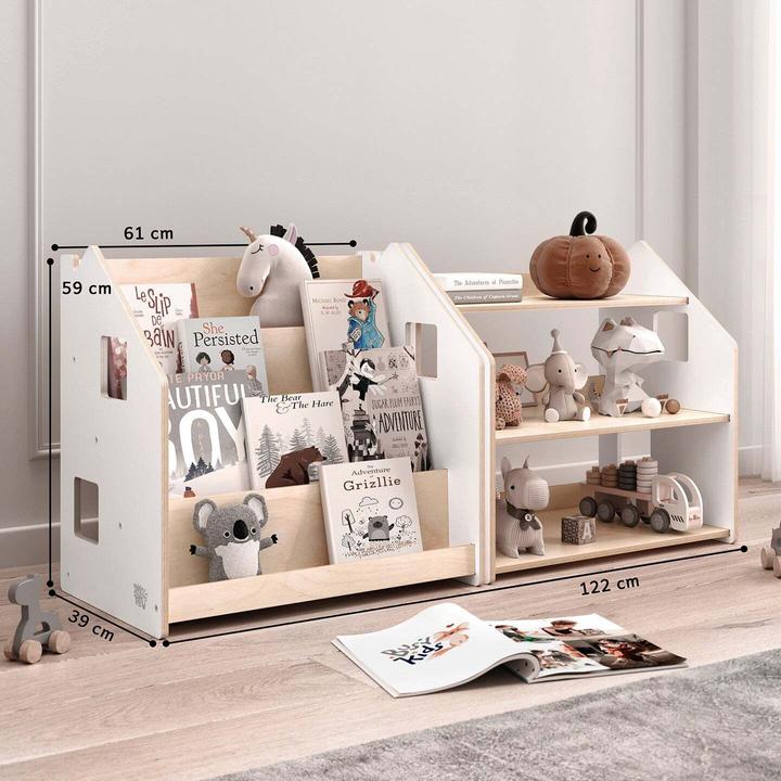 Actual product image Montessori Book & toy shelf set