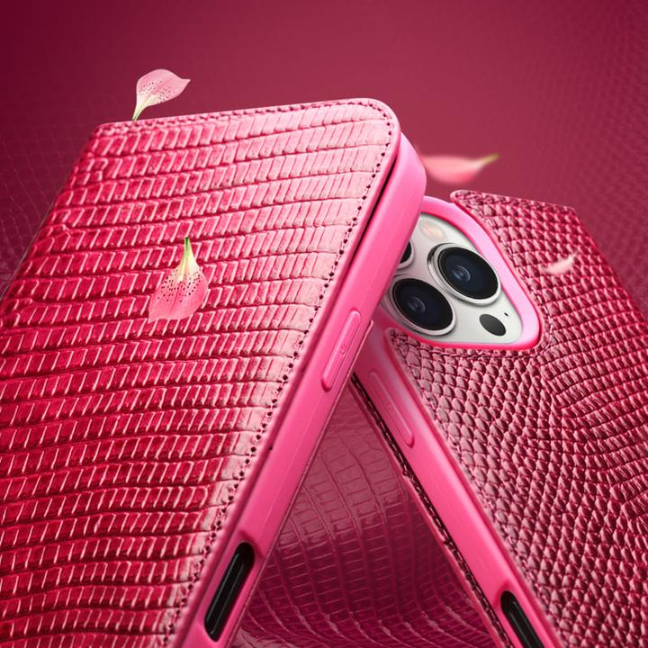 Actual product image QiAlino Croco Flip cover (Apple iPhone 16 Pro Max)