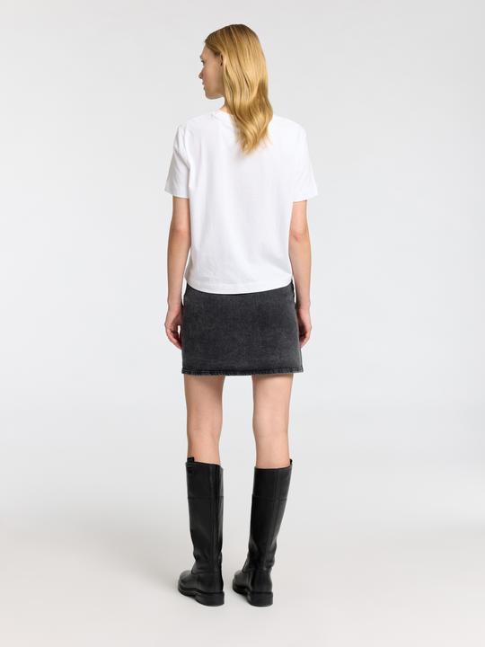 Produktbild Selected Femme Slfmerle Hw Short Black Denim Skirt (40)