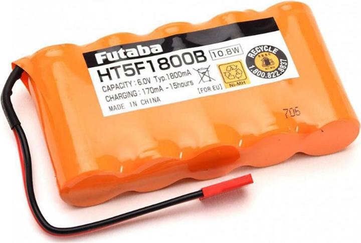 Futaba Batterie d'émission NiMh 1800 mAh 6V pour T4PK, 4PX, 14SG (6 V, 1800 mAh)
